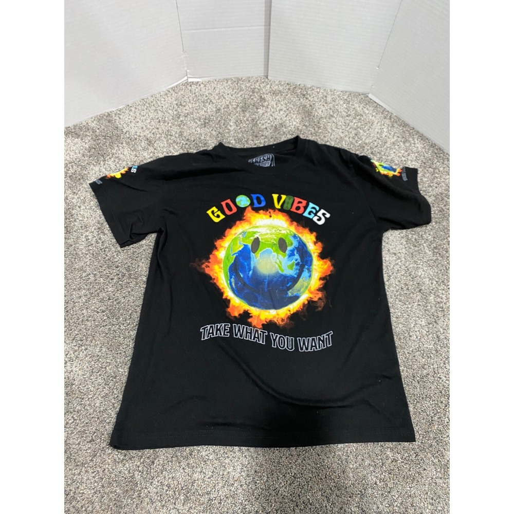 T Shirt Fresh Laundry Mens Black Excellent Graphic Print Streetwear XL‎